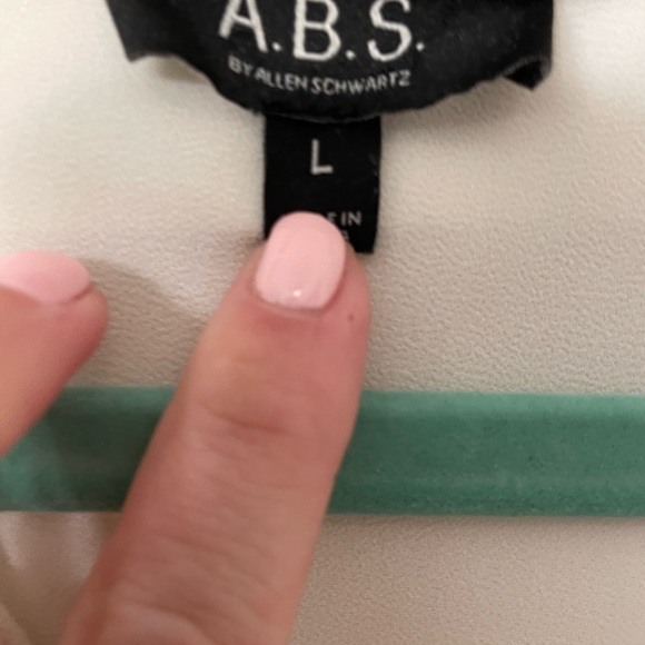 ABS Cream Color Size Large Blouse - Picture 3 of 4